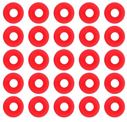 25Pcs Red Silicone Grolsch Gaskets for Swing Flip Top Bottle Home Brew Beer Bottle Seals Silicon Rubber Grolsch Swing Top Bottle Washer Gasket