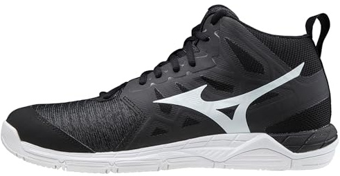 Mizuno Supersonic 2 Mid, Zapatillas de vóleibol Unisex Adulto, Black/White/Dshadow, 44 EU