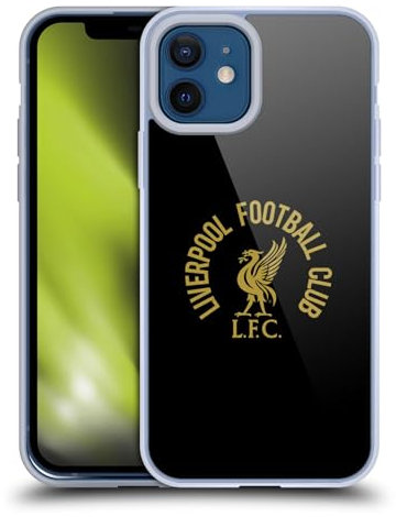 Head Case Designs Offizielle Liverpool Football Club LFC Gold Und Schwarz Liver Bird Gelhülle [Militärischer Schutzgrad] Kompatibel Mit Apple iPhone 12 / iPhone 12 Pro Und Kompatibel Mit MagSafe