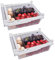 YekouMax Cassetti Per Frigorifero, Set di 2 Organizzatore per Frigorifero, Con partizione, Organizer Frigorifero Salvaspazio, Cassetto organizzazione alimentare (2 Cassetti, Grande)