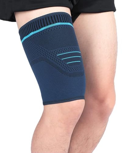 TOFBS 1 Pièces Manchon Compression Cuisse Élastique Support Musculaire Maintien Quadriceps Protection Sportive Récupération Athlétique