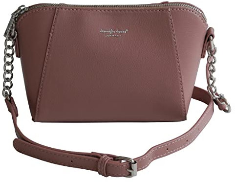 Jennifer Jones - kleine -Damen Handtasche Umhängetasche Abendtasche Ausgehtasche Schultertasche Clutch (Rose) - präsentiert von ZMOKA®