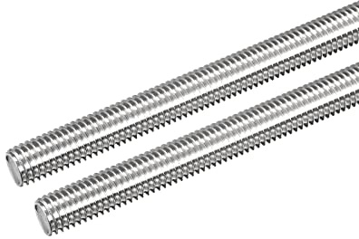 sourcing map Tige Filetée M10 x 160mm Acier Inoxydable 304, 1.5mm de Pas Filetage Droite 2Pcs Tiges Entièrement Fileté pour Projets de Bricolage