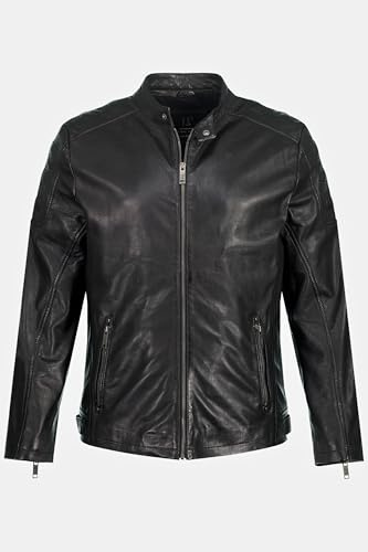 JP 1880 Uomo Giacca di Pelle Nero XL