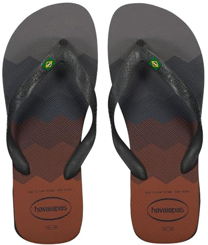 Havaianas Brasil Fresh, Infradito Unisex - Adulto, Steel Grey/Steel Grey, 33/34 EU