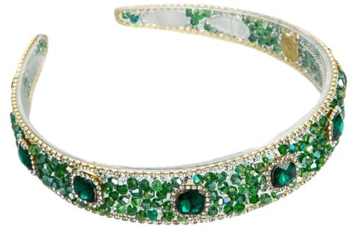 scicent Haarreif Damen Glitzer Strass Breit Haarband Stirnbänder für Frauen Mädchen Geburtstagsgeschenk Hochzeit Braut Haarschmuck 16217