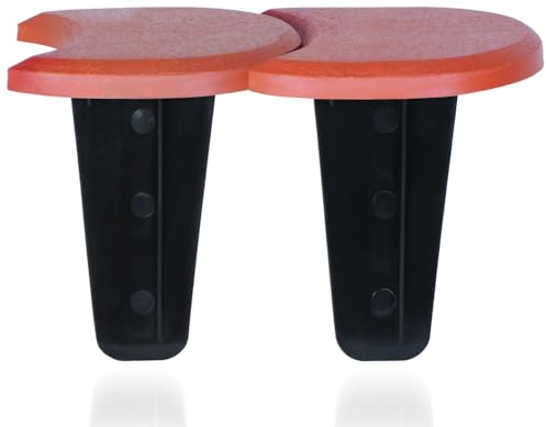 Flache Garten-Palisade - Beeteinfassung in Holzoptik - L 380 cm - Beetumrandung - Rasenkante - Gartenpalisade - Zierzaun