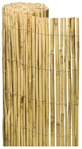 Acomoda Textil – Valla Natural Cañizo de Bambú Partido para Ocultación y Decoración de Ambientes. Rollo Protector Visual y Privacidad para Balcón, Jardín y Patio. (1,5x3 Metros)