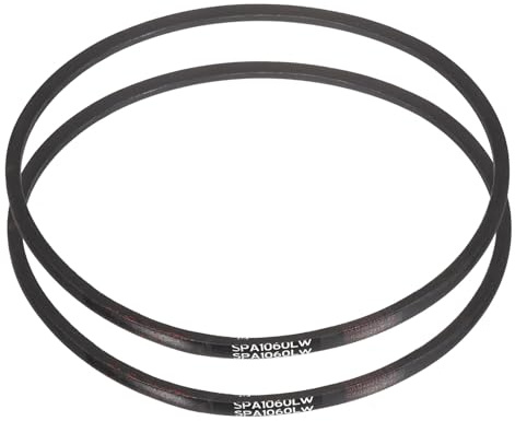 sourcing map 2 Pcs SPA1060 Drive Wedge Belt V-Belt, 1060mm Pitch Girth Narrow Wedge V-Belt Industrial Power Rubber Transmission Belt for Power Transmission Systems in Multiple Industries