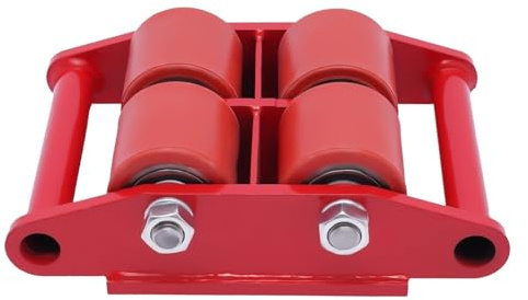 XHSMYXGS Transportador de maquinaria Industrial, Plataforma rodante de patín de maquinaria 6T con 4 Ruedas de PU/Acero, Tapa de rotación de 360 °, para fábrica de Taller de almacén (PU Wheel)