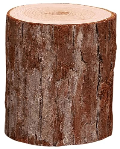 HONITANO Natural Wood Pile Candle Holder Large Rustic Tree Stump Tealight Votive Candlestick for Home Decor Wedding Centerpieces Bedroom and Study Table Display