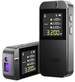 Télémètre laser IR40, ruban à mesurer laser 40 m, télémètre précis, roulette de construction connectée