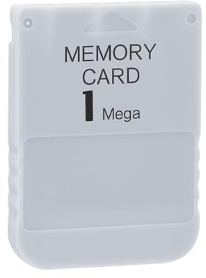 Mcbazel Carte Mémoire PS1 1 MB, Sauvegarde Haute Vitesse Compatible PlayStation One, Idéale pour Jeux PS1 et Sessions Rétro Gaming