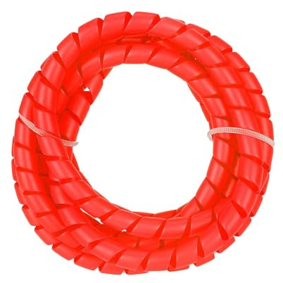 Xiuganpo Protezione Elettrica per Organizzatore di Cavi del Freno, Avvolgicavo a Spirale Resistente Alle Alte Temperature, 8 Mm X 2 M, per Scooter Elettrico, Colore Giallo (rosso)
