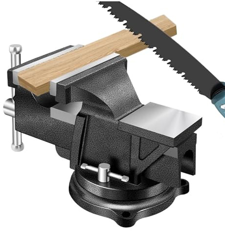 Heavy-Duty Workbench Vise for Secure Material Clamping in DIY, Hobby, and Repair Applications