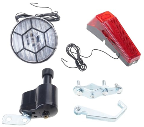 YROHGKPN Retro Fahrrad Frontlicht Lampe, wasserdicht, Fahrradbeleuchtung, Scheinwerfer mit Halterung, Reparatur, Fahrradzubehör, Rennrad Frontlicht Lampe