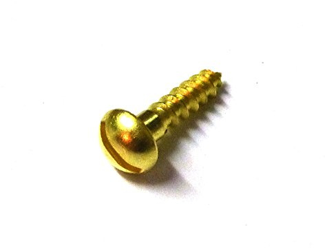 100 viti per legno MINI, DIN 96 (testa semicircolare con fessura), in ottone, 1,6 x 12 mm, per modellismo o restauro