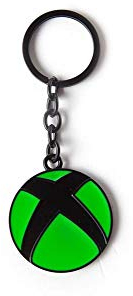 Xbox Logo Metal Pendant Keyring Porte-clés 16 Centimeters Noir (Black)