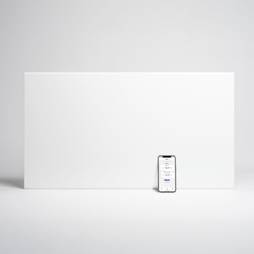 Adax Neo Compact - Radiateur Electrique Mural Intelligent Wi-Fi avec Commande par Smartphone - 1500W | Chauffage Electrique | Chauffage d'appoint Salle de Bain | Convecteur 420mm | IP24C | Blanc