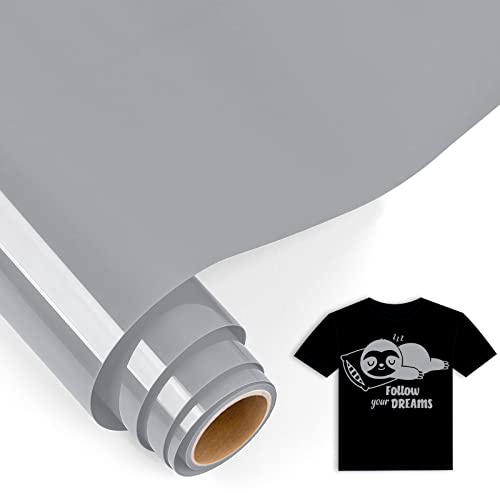 IModeur 5 Ft silver självhäftande vinylrulle, 30,5 x 153 cm, silver, flex för Cricut Maker, Silhouette Cameo, kläder, mössor, byxor, andra tyger
