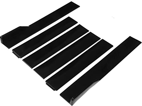 Falda Lateral ,ABS 6PCS Falda Lateral Universal Automotriz Longitud Ajustable Resistente para Protección