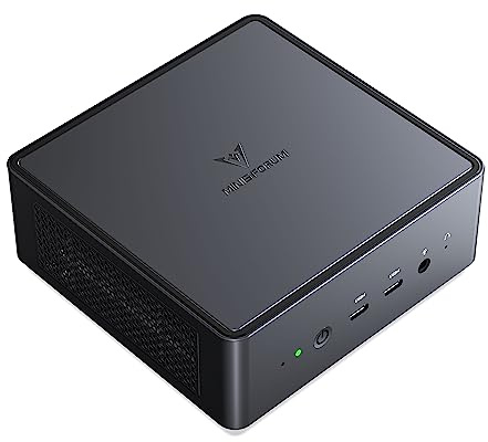 MINISFORUM um790 Mini PC AMD Ryzen 9 7940HS up to 5.2 GHz 32 GB DDR5 512GB SSD with AMD Radeon 780M, 4x USB3.2, 2x USB4, 2xHDMI 2.1, 2x PCIe4.0, Wi-Fi 6E/BT5.3, RJ45 2.5 G