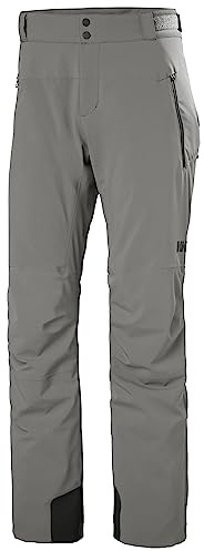 Helly Hansen Alpha LIFALOFT Insulated Ski Pant - Waterproof Winter Pants for Men - Cold Weather Gear Winter Trousers - 876 Concrete - Large