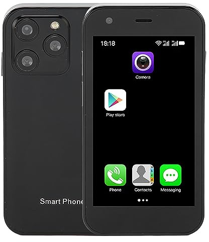 XS15 Mini 3G Smartphone Desbloqueado de 3 Pulgadas, Teléfono Pequeño con 2GB 16GB, Cámara HD, SIM Dual