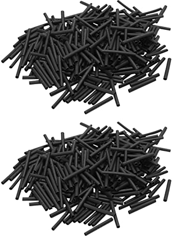 Niniang Wire Sheath - Retractable, Long, Clamping Sleeve, 2 mm Diameter, 30 mm, 560 Pieces, Black