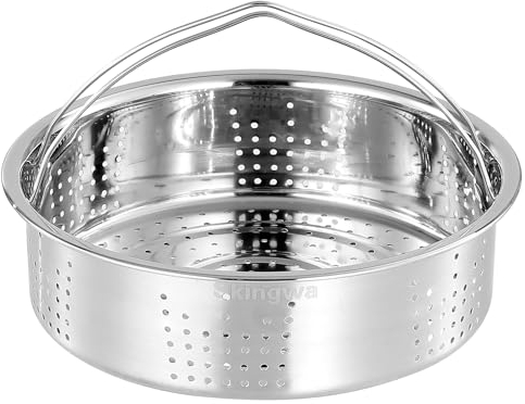 Skingwa Steamer Basket for Instant Pot Pressure Cookers Pots Accessories Steamer Basket with Egg Steamer Rack Steamer Divider (Steamer Basket)