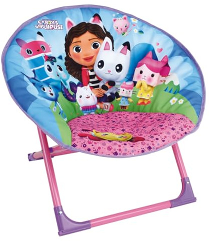 Fun House 713598 Gabby Y LA Maison Magique Asiento Luna Plegable Sillón H.47 X L.54 X P.42 CM para Niño