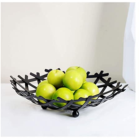 Cesto per Frutta Portafrutta Fruttiera Ciotola di frutta ciotola creativa cestino di frutta cestino da frutto in ferro battuto ciotola di frutta cavo, casa moderno soggiorno piastra da frutta snack se