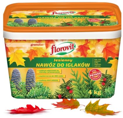 Koniferen Herbst dünger Tannen Thuja Lebensbaum Langzeit 4kg Eimer für 200 Pflanzen