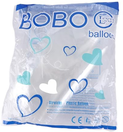 Bobo-Ballons, 10 Teile, transparente Luftballons, mit großem Mund, durchscheinend riesige Ballons für Hochzeit, Geburtstag, Abschlussfeier Dekoration