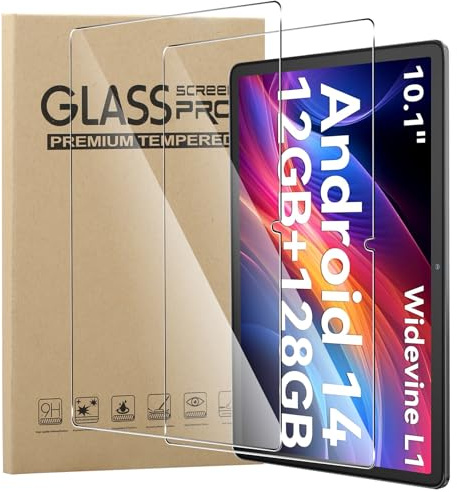 MEMELOKA Schutzfolie für Blackview Tab 60 Wifi/Tab 60Wifi 10.1 Zoll, 2 Stück [Hohe Empfindlichkeit][Anti-Bläschen][Anti-Fingerabdruck] 9H Härte Anti-Kratzen Gehärtetes Glas Displayschutz