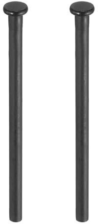 QUARKZMAN 2pz 4 Pollici Perni per Cerniere Porte, Spine Sicurezza Rimovibili Cerniere Porte Interne Spazzolate per Sostituzione Porta Residenziale in Legno, Nero Opaco