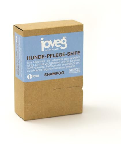 joveg® Hundeshampoo Pflege Seife - Sanfte Reinigung Fellpflege und Hautpflege für Hunde - Wirkt rückfettend und schützt die Haut vor Austrocknung - Made in Germany, Handgemacht, 100g