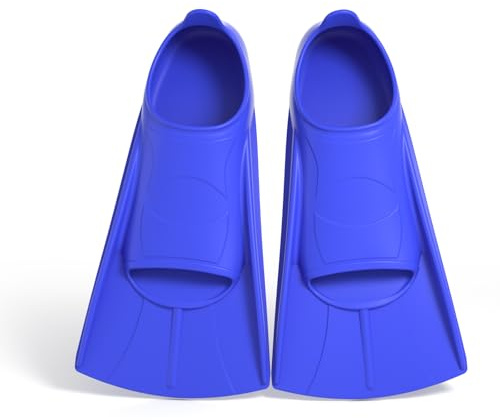 YushengTai Pinne da Nuoto in Silicone per Adulti e Bambini - Pinne Corte per Snorkeling e Immersione Principianti - Ideali per Allenamento in Piscina e Mare