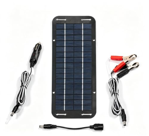 30W 12V Solar Trickle Ladegerät, Wasserdichtes, Batterie‑Erhaltungsladegerät Für Autos, Boote, Wohnmobile, Motorräder, Camper, Traktoren, Überladungs- und Rückentladungsschutz