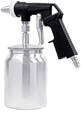 Pistola de chorro de arena, presión de trabajo de aire comprimido, 6,5 – 8 bar, chorro de arena, capacidad de aire 198 l/min, pistola de chorro de arena, pistola de pulverización adecuada para pulir