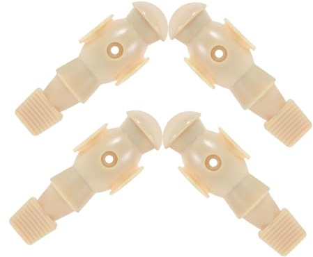 Figuras de Futbolín de Repuesto 5529, 4 Piezas de Resina Beige