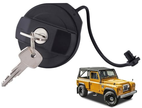 WateryWave WLD500200 Car Fuel Caps with Keys Replacement for Defender 90 110 130 Locking Fuel Tank Filler Gas Cap Cover with Keys for LR075664 WLD500200 WLD100730 LR032977
