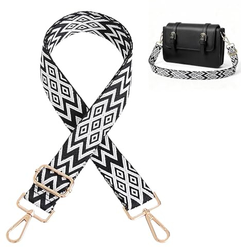 Correa para Bolsos de Mujer Bandolera Correa de Hombro Ajustable con Mosquetón 3.8cm Anchura, 80cm- 140cm, Reemplazo Correa Bolso Crossbody para Bolsos de Hombro, Mano, Cámaras Bolsa De Mensajero
