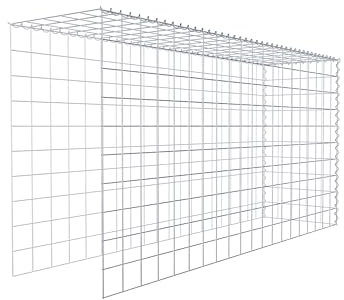 GABIONA Cestino di Pietra Gabbione Maglie rettangolari, 10 x 10 cm, profondità 50 cm, Coltivazione Cestino Typ 4, Chiusura a Spirale, con zincatura galvanica