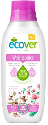 Ecover Weichspüler Apfelblüte & Mandel, 6 x 750 ml (150 Waschladungen)