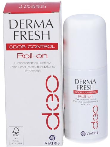 Dermafresh Odor Control, Deodorante Attivo Roll On, Antiodore, 30 ml