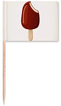 Crujiente chocolate PopsicleSweet Helado Palillos de Dientes Marcador Decoración Fiesta