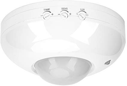 Sensor de ocupación de Techo, Sensor infrarrojo de Montaje en Techo de ocupación 360 Detector de Movimiento de Cuerpo Ajustable automático Interruptor de Bombilla LED