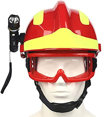 Fadiadem Casque de sécurité de Travail, Casque de Travail léger avec Lampe Frontale et Lunettes de Protection, Casque de sécurité avec aérations et Bandeau réglable