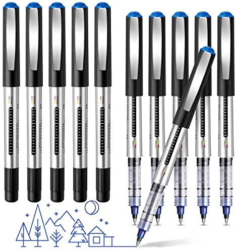Kugelschreiber, 16 Stück Stifte, Schreibt Reibungslos Gelschreiber, Schnell Trocknend Gel Pen, Gel Kugelschreiber, Gelstifte Blau, Tintenroller Stifte für Schulsachen, Schreiben, Geschäft - 0.5mm